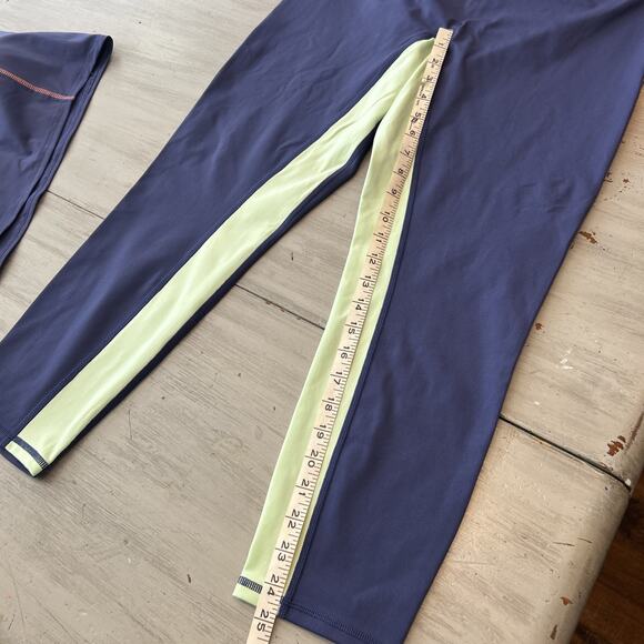 Fabletics Motion 365 Blue Green Coral Legging and Sports Bra Top Set Sz 1X - Picture 3 of 12